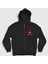 Unisex Siyah Logo Assassin's Creed Fermuarlı Kapüşonlu Sweatshirt 1