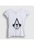 Kadın Beyaz Skull Assassin's Creed T-Shirt 1