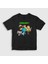 Unisex Çocuk Siyah Miners Minecraft T-Shirt 1