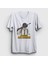 Unisex Beyaz Cartoon Pubg T-Shirt 1