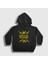 Unisex Çocuk Siyah Chicken Dinner Pubg Kapüşonlu Sweatshirt 1