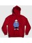 Unisex Kırmızı Blue Coat Sans Undertale Kapüşonlu Sweatshirt 1