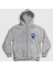 Unisex Gri Blue Coat Sans Undertale Fermuarlı Kapüşonlu Sweatshirt 1