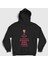 Unisex Siyah Be Calm Queen Freddie Mercury Kapüşonlu Sweatshirt 1