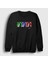 Unisex Siyah Portraits Beatles John Lennon Sweatshirt 1