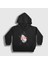 Unisex Çocuk Siyah Fake Nirvana Kurt Cobain Kapüşonlu Sweatshirt 1