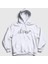 Unisex Beyaz Logo Lil Peep Kapüşonlu Sweatshirt 1