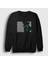 Unisex Siyah Spiral Marilyn Manson Sweatshirt 1