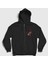 Unisex Siyah Les Paul Guns N' Roses Slash Fermuarlı Kapüşonlu Sweatshirt 1