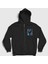 Unisex Siyah Warp Astroworld Travis Scott Fermuarlı Kapüşonlu Sweatshirt 1