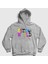 Unisex Gri Astroworld V2 Travis Scott Kapüşonlu Sweatshirt 1