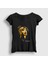 Kadın Siyah Angel Tupac Shakur T-Shirt 1