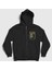Unisex Siyah Biggie Smalls Tupac Shakur Fermuarlı Kapüşonlu Sweatshirt 1