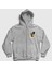 Unisex Gri Sun XXXTentacion Fermuarlı Kapüşonlu Sweatshirt 1