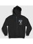 Unisex Siyah Futbol Sut Maradona Fermuarlı Kapüşonlu Sweatshirt 1