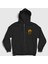 Unisex Siyah Enfant Sauvage Gojira Fermuarlı Kapüşonlu Sweatshirt 1