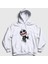 Unisex Beyaz Bonesy Gorillaz Kapüşonlu Sweatshirt 1