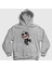 Unisex Gri Bonesy Gorillaz Kapüşonlu Sweatshirt 1
