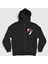 Unisex Siyah American Idiot Green Day Fermuarlı Kapüşonlu Sweatshirt 1