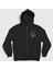 Unisex Siyah Revolvers Guns N' Roses Fermuarlı Kapüşonlu Sweatshirt 1