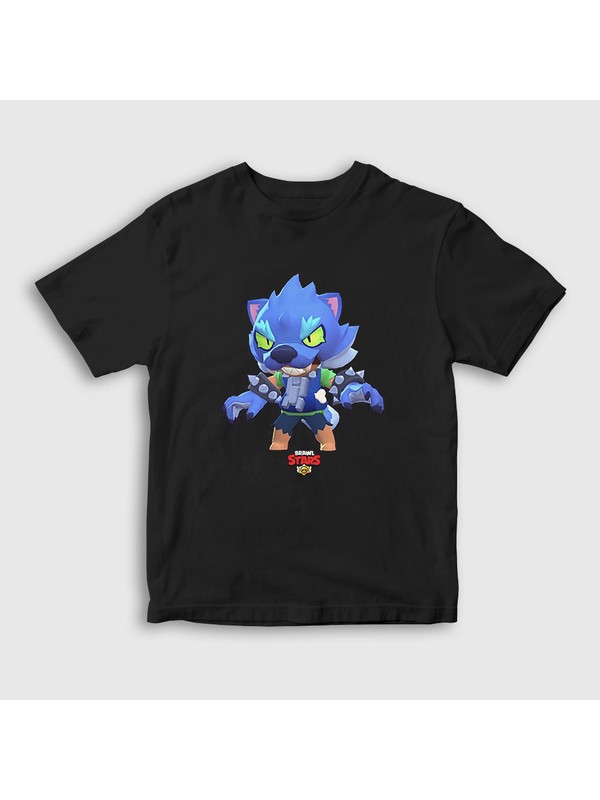 Presmono Unisex Siyah Wolf Leon Brawl Stars Cocuk Tisort Fiyati - wolf brawl stars leon