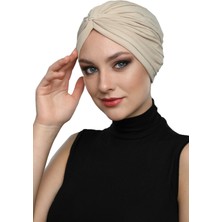 ELYSIANfidan Çapraz Bantlı Hazır Türban Tesettür Havuz Bonesi