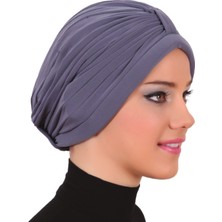 ELYSIANfidan Bantlı Hazır Türban Tesettür Havuz Bonesi