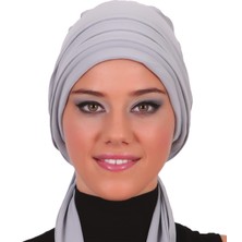 ELYSIANfidan Pileli Bağlama Hazır Türban Tesettür Bone
