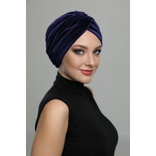 ELYSIANfidan Kadife Çapraz Hazır Türban Tesettür Bone