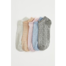 DeFacto Kadın 5'li Pamuklu Patik Çorap N0579AZ21SP