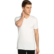 Güneri 3'lü Erkek V Yaka Ribana Fanila