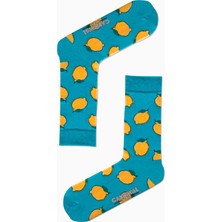 Carnaval Socks Yeşil Limon Desenli Renkli Çorap