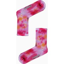Carnaval Socks Pembe Fuşya Batik Spor Çorap