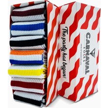 Carnaval Socks 7'li Çemberli Desenli Renkli Spor Çorap Set