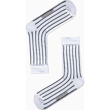 Carnaval Socks Siyah Dik Çizgi Desenli Renkli Çorap