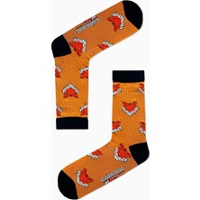 Carnaval Socks Kaplan Desenli Renkli Çorap