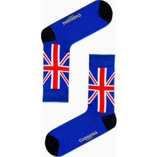 Carnaval Socks İngiltere Bayrak Desenli Renkli Çorap