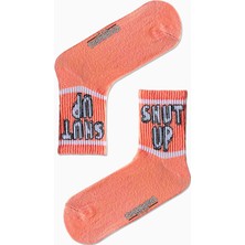 Carnaval Socks Shut Up Yazılı Desenli Renkli Spor Çorap