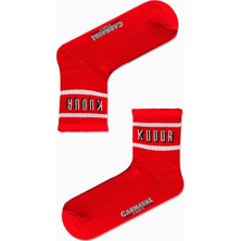 Carnaval Socks Kudur Yazılı Desenli Renkli Spor Çorap