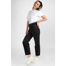 Balins Mom Jean Siyah