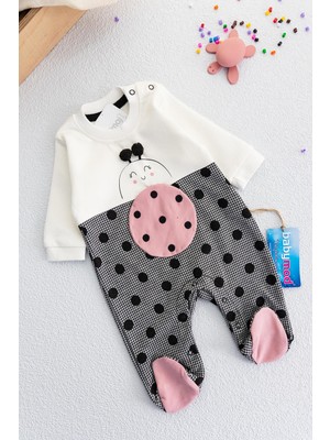 Babymod Uğur Böceği Figürlü Kız Bebek Tulum