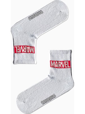 Carnaval Socks Marvel Yazılı Desenli Renkli Spor Çorap