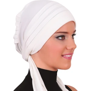 Fidan Bone Pileli Bağlama Hazır Türban Tesettür Bone