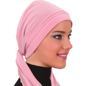 Fidan Bone Bağlamalı Hazır Türban Tesettür Bone
