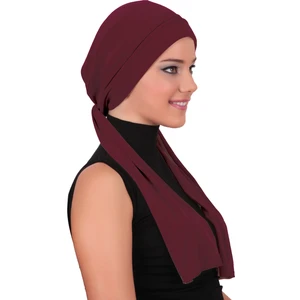 Fidan Bone Bağlamalı Hazır Türban Tesettür Bone