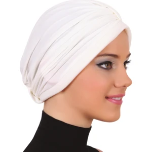 Fidan Bone Bantlı Hazır Türban Tesettür Havuz Bonesi