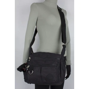 Kenyon 2883 Klinkır Kumaş Kadın Çapraz Omuz Çantası Siyah