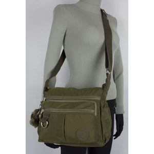 Kenyon 2883 Klinkır Kumaş Kadın Çapraz Omuz Çantası Haki