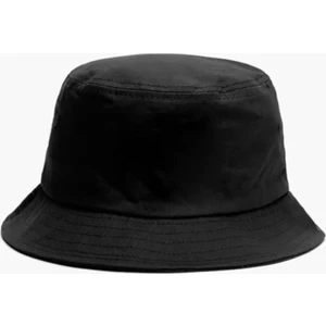Düz Siyah Kova Şapka Balıkçı Şapka Bucket Hat