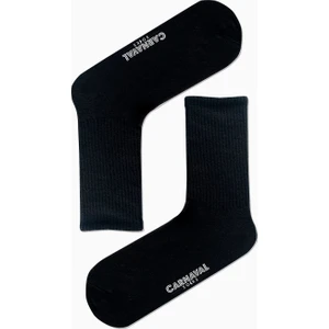 Carnaval Socks Düz Siyah Desensiz Renkli Spor Çorap